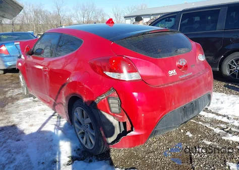 2016 Hyundai Veloster from USA, damaged, VIN KMHTC6AD4GU295692